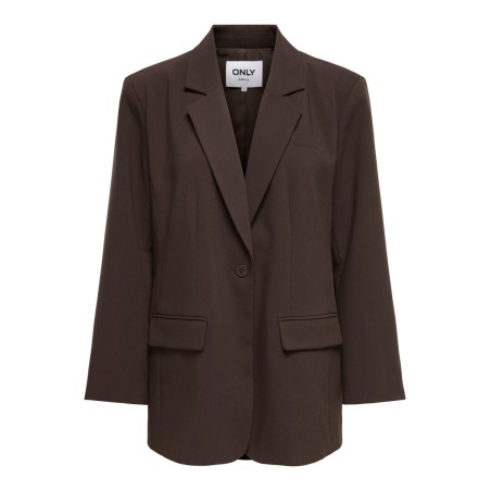 ONLY Linda-Raven langærmet blazer - Coffee Bean