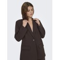 ONLY Linda-Raven langærmet blazer - Coffee Bean