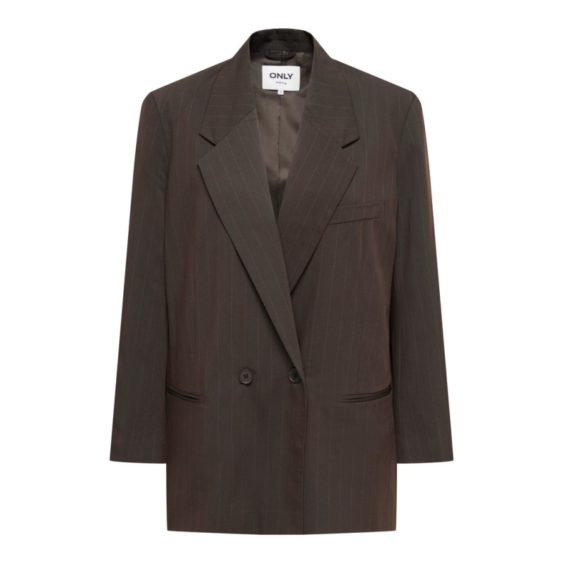 ONLY Alden pinstripe blazer - Mole