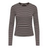 ONLY Nina langærmet bluse - Coffee Bean