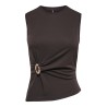 ONLY Haze buckle top - Chocolate Torte