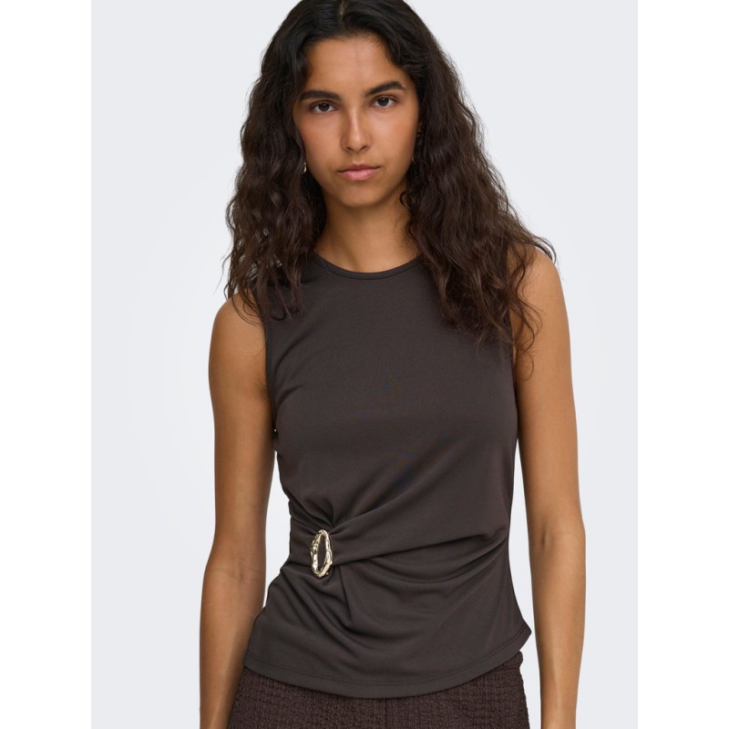 ONLY Haze buckle top - Chocolate Torte
