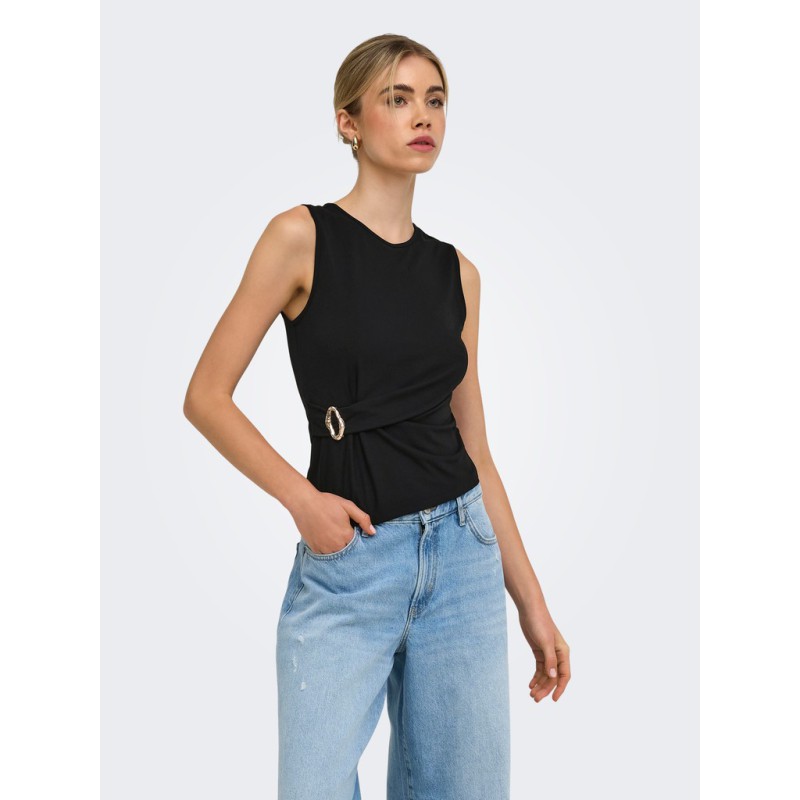 ONLY Haze buckle top - Black