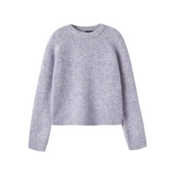 LMTD pige Bullo langærmet kort strik - Misty Lilac