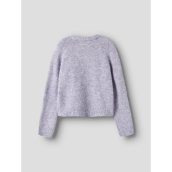 LMTD pige Bullo langærmet kort strik - Misty Lilac
