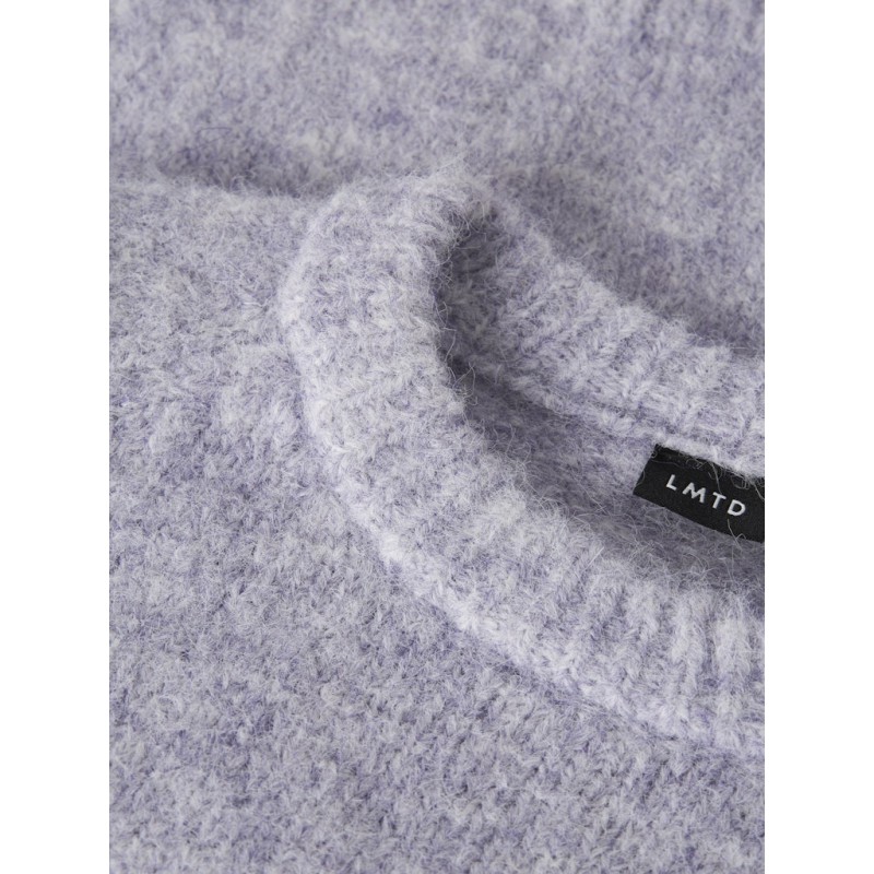 LMTD pige Bullo langærmet kort strik - Misty Lilac