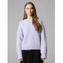 LMTD pige Bullo langærmet kort strik - Misty Lilac