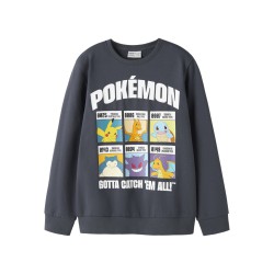 NAME IT KIDS dreng - Stus pokemon sweatshirt - Ombre Blue