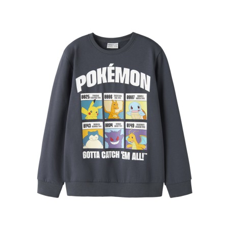NAME IT KIDS dreng - Stus pokemon sweatshirt - Ombre Blue