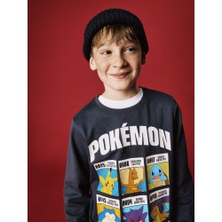 NAME IT KIDS dreng - Stus pokemon sweatshirt - Ombre Blue
