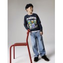 NAME IT KIDS dreng - Stus pokemon sweatshirt - Ombre Blue