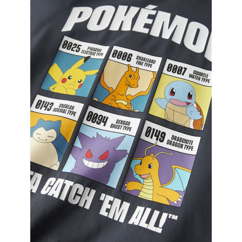 NAME IT KIDS dreng - Stus pokemon sweatshirt - Ombre Blue