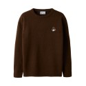 NAME IT KIDS dreng - Lexander langærmet strik - Chocolate Plum