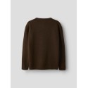 NAME IT KIDS dreng - Lexander langærmet strik - Chocolate Plum
