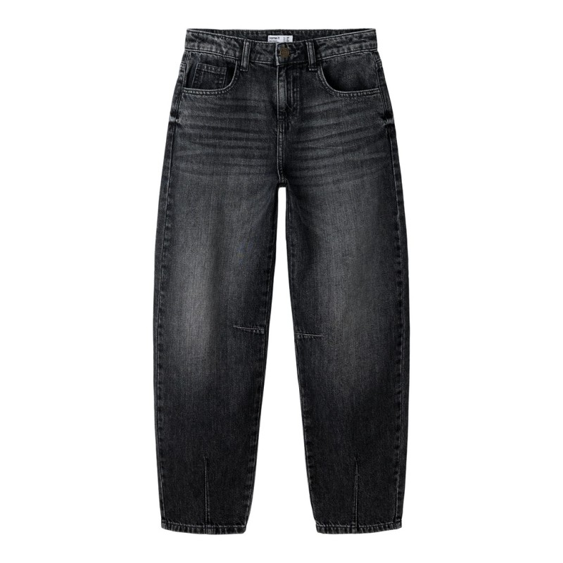 NAME IT KIDS pige - Bella barrel denim jeans - Dark Grey Denim