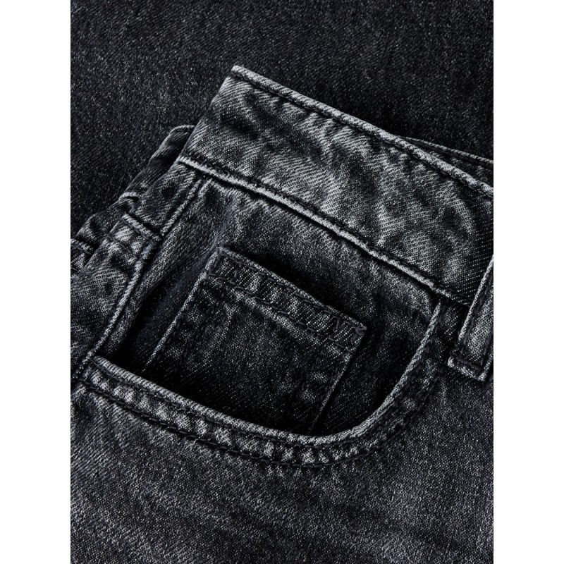 NAME IT KIDS pige - Bella barrel denim jeans - Dark Grey Denim