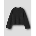 NAME IT KIDS pige - Tilis langærmet loose strik cardigan - Sort