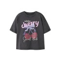 NAME IT KIDS pige - Stina kortærmet relaxed t-shirt - Sort