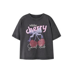 NAME IT KIDS pige - Stina kortærmet relaxed t-shirt - Sort