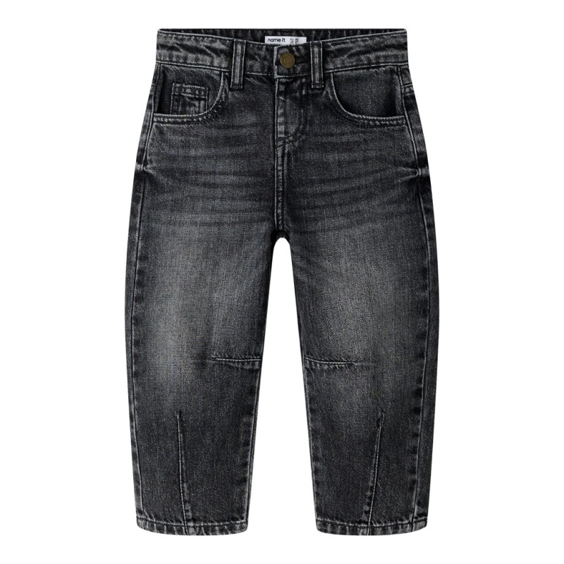 NAME IT MINI pige - Bella barrel denim jeans - Dark Grey Denim