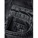 NAME IT MINI pige - Bella barrel denim jeans - Dark Grey Denim