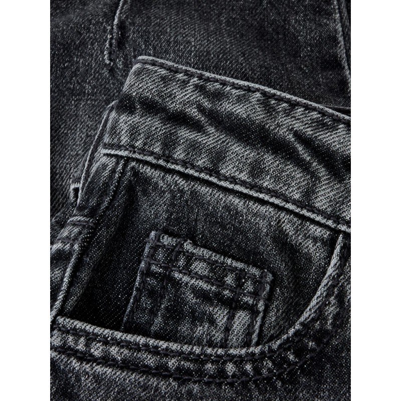 NAME IT MINI pige - Bella barrel denim jeans - Dark Grey Denim