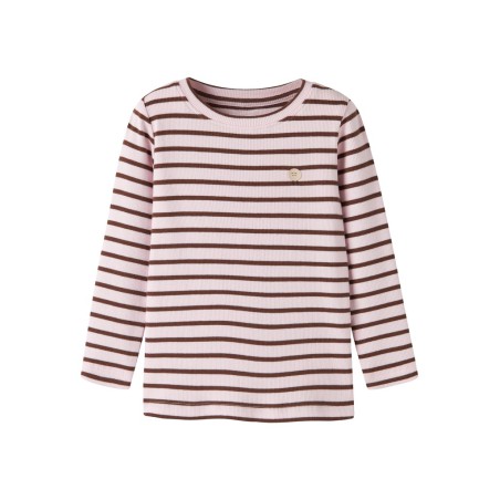 NAME IT MINI pige - Lycca langærmet x-slim top - Mary'S Rose