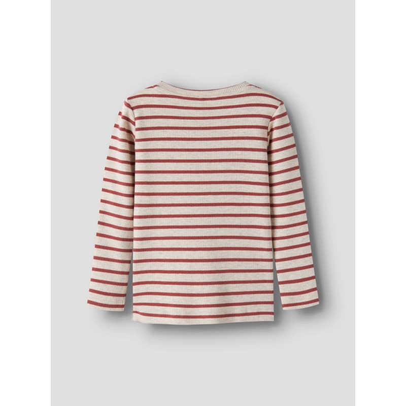 NAME IT MINI pige - Lycca langærmet x-slim top - Peyote Melange