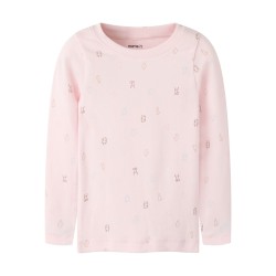 NAME IT MINI pige - Lydiana langærmet s-slim top - Mary'S Rose