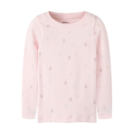 NAME IT MINI pige - Lydiana langærmet s-slim top - Mary'S Rose