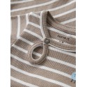 NAME IT BABY dreng - Lanco langærmet x-slim bodystocking - Dune