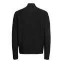JACK & JONES Soho ollie højhals zip strikcardigan - Sort