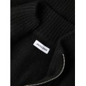 JACK & JONES Soho ollie højhals zip strikcardigan - Sort