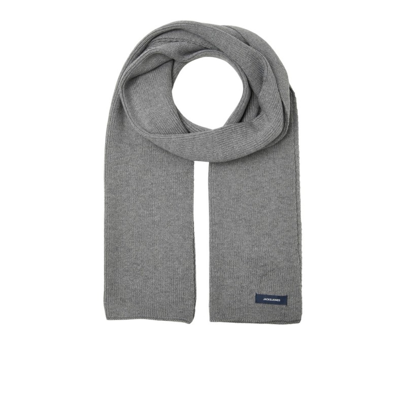 JACK & JONES Dna strik tørklæde - Grey Melange