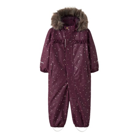 NAME IT MINI pige - Snow glitter flyverdragt - Fig