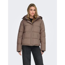 ONLY Ann premium pufferjakke - Taupe Gray