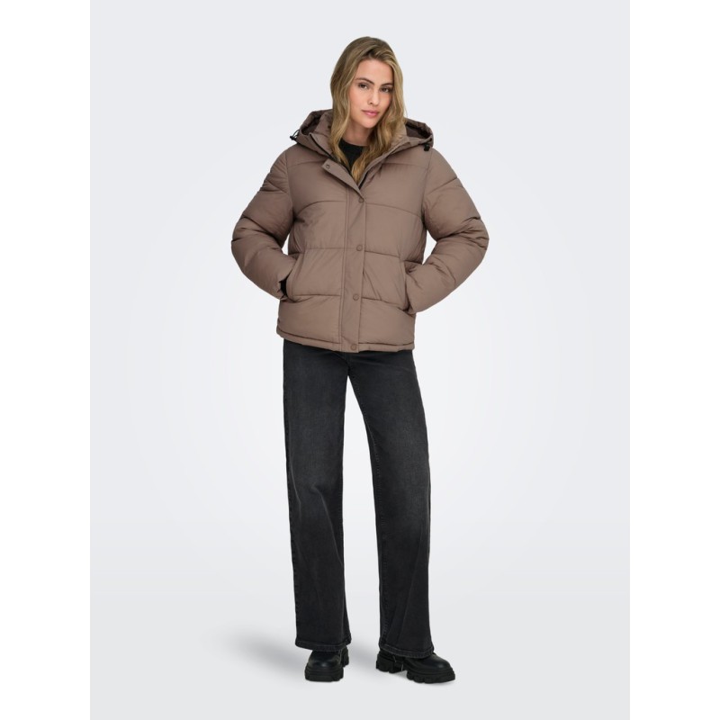 ONLY Ann premium pufferjakke - Taupe Gray