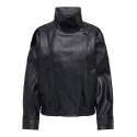 ONLY Vani faux leather jakke - Black