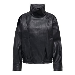 ONLY Vani faux leather jakke - Black