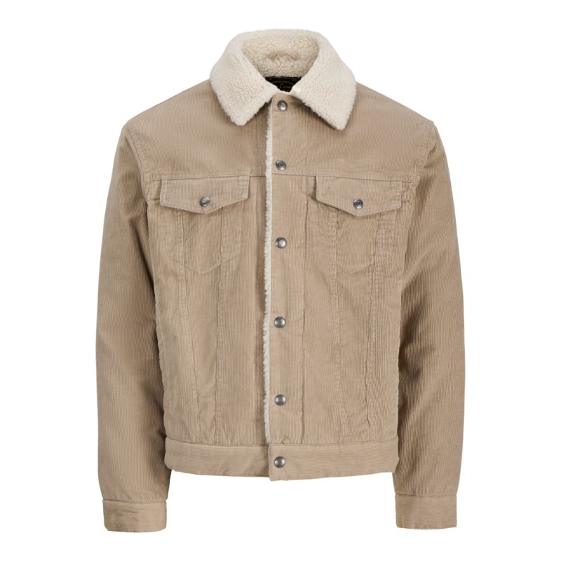 JACK & JONES Bluconnor corduroy trucker jakke - Plaza Tape
