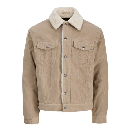 JACK & JONES Bluconnor corduroy trucker jakke - Plaza Tape