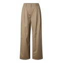 PIECES Pam high waist wide leg bukser - Greige