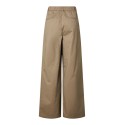 PIECES Pam high waist wide leg bukser - Greige