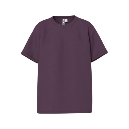 PIECES Skylar kortærmet oversized T-shirt - Plum Perfect