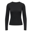 JDY Lucky langærmet bluse - Black