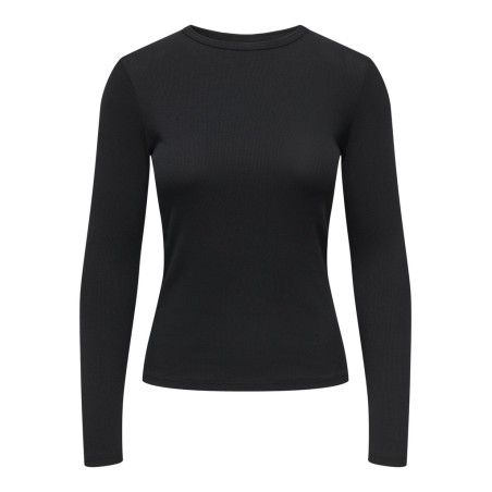 JDY Lucky langærmet bluse - Black