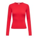 JDY Lucky langærmet bluse - Racing Red