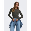 JDY Lucky langærmet bluse - Black Olive