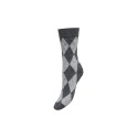 JDY Glima argyle strømper - Dark Grey Melange