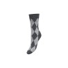 JDY Glima argyle strømper - Dark Grey Melange